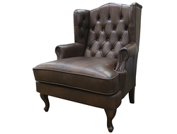 Каминное кресло Денди с каретной стяжкой