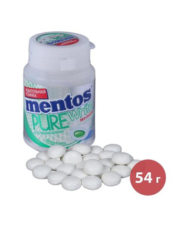 Жевательная резинка Mentos Pure Fresh Нежная мята 54 г