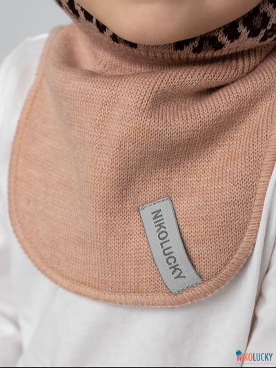 Шапка-шлем 24101-01 с утеплит,бежевый,коричневый 54-56