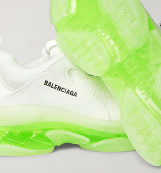 Balenciaga Triple S Sneaker Clear Sole White Fluo Yellow