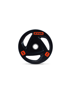 Диск олимпийский 25 кг ZIVA серии ZVO резиновое покрытие