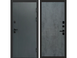 Дверь входная Твист с панелью Мастино темный бетон
