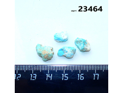 Бирюза натуральная (необработанная) Армения арт.23464: 3,0г - компл. 4шт.