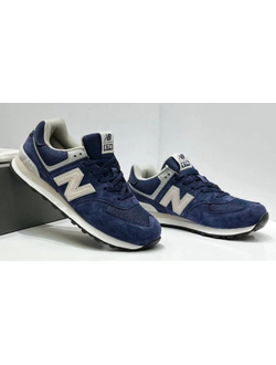 New Balance 574 Blue Cream White
