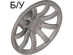 ! Б/У - Wheel Cover 9 Spoke - 24mm D. - for Wheels 55982 and 56145, Pearl Light Gray (62701 / 4527058) - Б/У