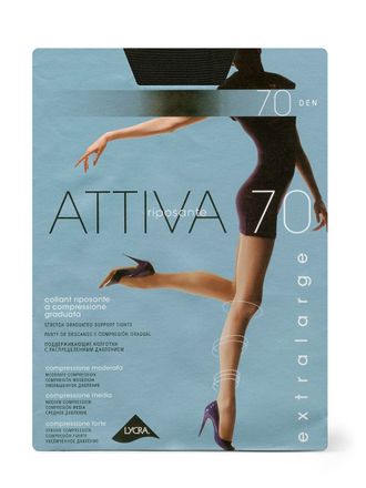 Колготки Attiva 70, 2 Nero