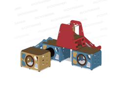 Детский игровой модуль с горкой Romana 115.25.00