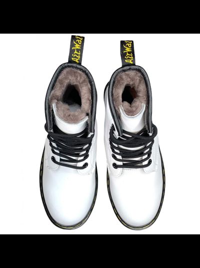 DR MARTENS 1460 WHITE SMOOTH С МЕХОМ