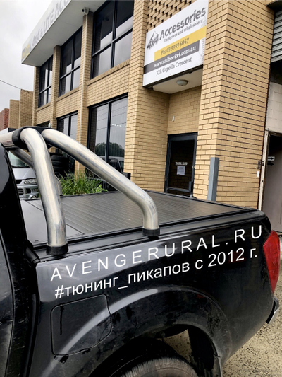 Установка жалюзи на пикап Dongfeng Rich 6 с дугой безопасности в кузове от AvengerUral.ru
