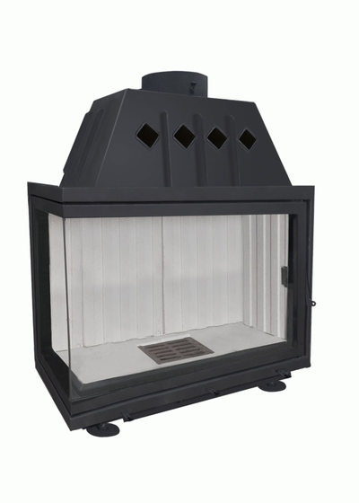 Каминная топка Экокамин Альфа 1000 L два стекла левая