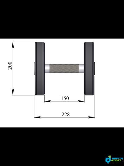 Гантель профессиональная 10 кг
