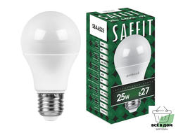 Saffit ЛОН A60 E27 25W(2150lm) 6400K 6K матовая 136x65 SBA6525 55089
