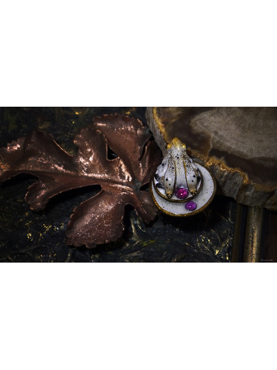 Кольцо с лягушкой &quot;Двойняшка Кваквази&quot;, реплика Дневного Светлячка