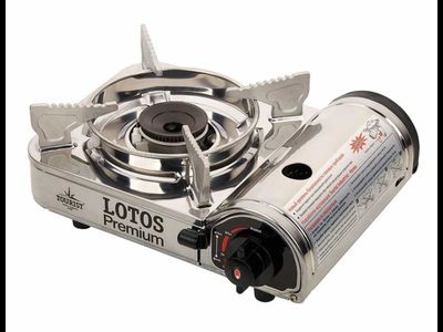 Портативная газовая плита компактная, "LOTOS PREMIUM TR-300" в кейсе (газ 220г.) Корея