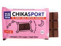 (CHIKALAB) Chika Sport - (100 гр) - (Молочный шоколад с кешью)