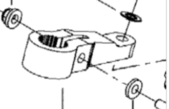 Рулевой рычаг (сошка) оригинальный  BRP 506152030 для BRP LYNX/Ski-Doo