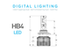 Светодиодные лампы DIGITAL LIGHTING НB4, 3000-7000K, управление со смартфона, к-кт.   SMB4K5