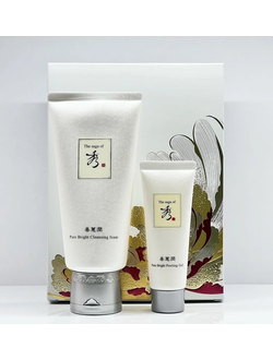 The Saga of Xiu Очищающая пенка (180мл) и пилинг (40мл) для лица Pure White Cleansing Foam set