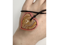 Кулон из селенита с ручной росписью, разные виды