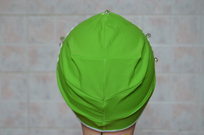 шапочка для бассейна женская зеленая