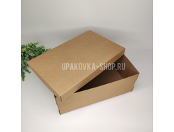 Коробка с отдельной крышкой 340*220*130 мм БУРЫЙ