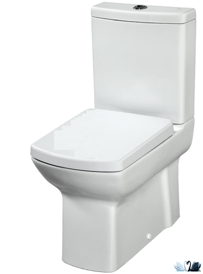 Унитаз Creavit LARA LR360-11CB00E-0000, с бачком LR410-00CB00E-0000, напольный приставной, белого цвета