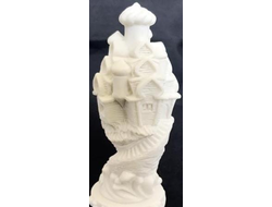 Статуэтка Теремок, литьевой мрамор. ОПТ