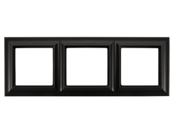 Рамка 3 поста, матовый черный - ECO Profi Standart - Jung EPS483SWM
