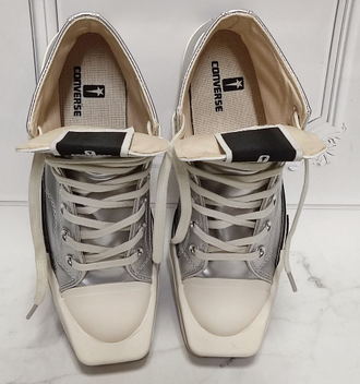Rick Owens x Converse TURBODRK Chuck 70 High Silver Lacquer
