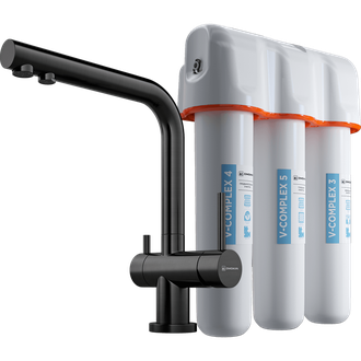 СМЕСИТЕЛЬ OMOIKIRI PURE DROP LITE + NAGANO GM (4179.8028) ВОРОНЕНАЯ СТАЛЬ
