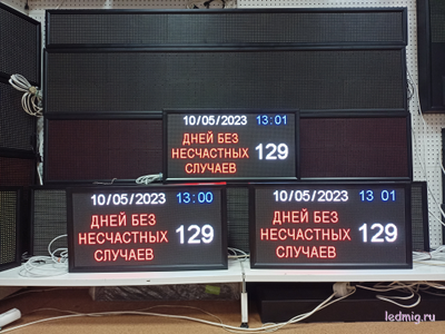 Табло происшествий на производстве 370*690мм