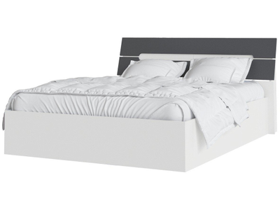 Кровать осн. ДСП 1,4 Гавана Белый/Графит Серый (ТЭКС)