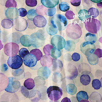 лоскут Перлшифон принт "Разноцветные шары"