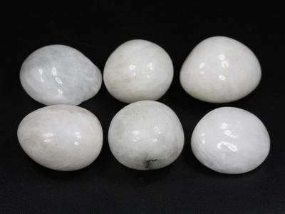 Лунный камень в ассортименте, галтовка, Индия (24-25 мм, 10-12 г) №26688