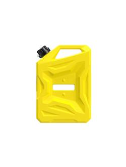 Канистра 5 л TESSERACT JARRY CAN 5L (020_034_00) (Вес: 1,2 кг; Цвета: белый, черный, красный, хаки, желтый)