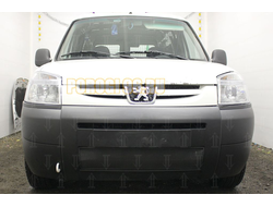 Защита радиатора Peugeot Partner I (рестайлинг) 2002-2012 black низ