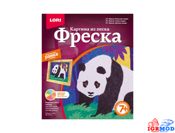 Фреска Картина из песка Большая панда (Лори)  арт.Кп-032