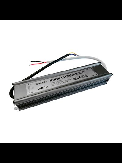 Импульсный блок питания (драйвер) 12v 8,3А 100W Apeyron
