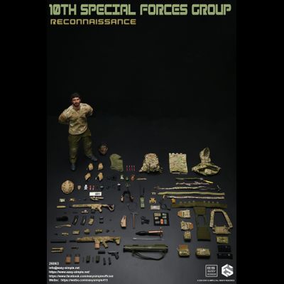 Разведчик спецназа США - Коллекционная ФИГУРКА 1/6 10TH SPECIAL FORCES GROUP Reconnaissance (26063) - Easy&amp;Simple