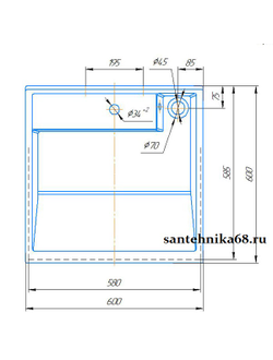 Умывальник Kirovit Престиж - 60*60 шг раковина над стиральной машиной