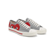 Кеды Play Comme des Garçons x Converse Jack Purcell серые низкие с красным