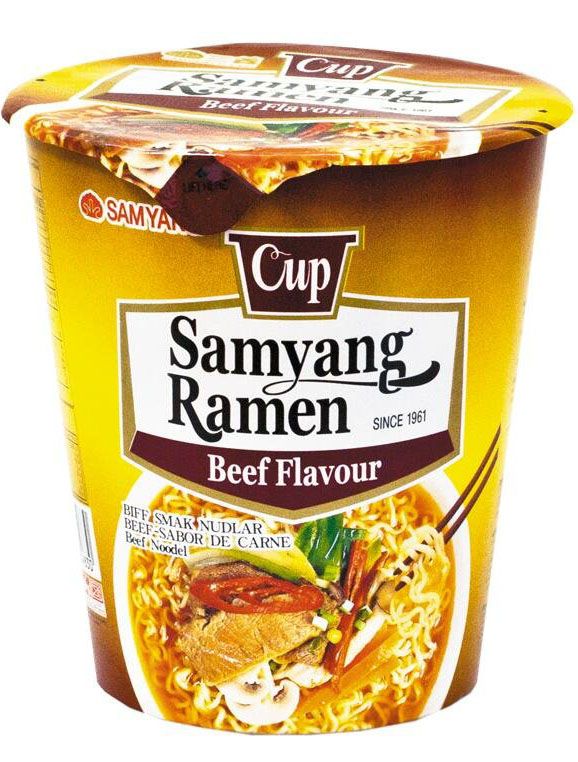 Рамен в стаканчике Samyang Ramen со вкусом говядины (Ю. Корея)
