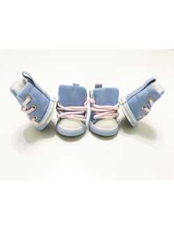 Кеды для собаки утепленные голубые