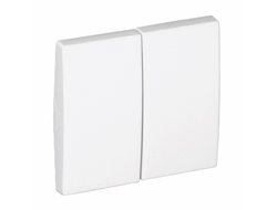 Efapel 50611 TBM, Клавиша для двухклавишного выключателя, матовая белая, Apolo 5000