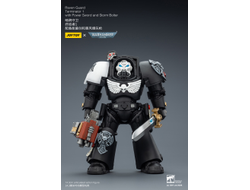 Терминатор Гвардии Ворона (Warhammer 40K) - КОЛЛЕКЦИОННАЯ ФИГУРКА 1/18 Raven Guard Terminator with Power Sword and Storm Bolter (JT03240) - JOYTOY