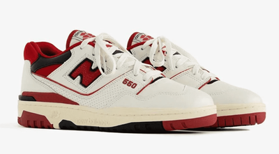 New Balance 550 (Красные с белым) Арт3 сбоку