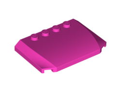 Wedge 4 x 6 x 2/3 Triple Curved, Dark Pink (52031 / 6056389 / 6213279)