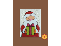 Купить тортик в шоколаде "Дед мороз с подарком", 700 грамм, фото