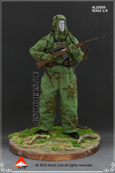 Советский снайпер с СВТ-40 - коллекционная фигурка 1/6 WWII The Soviets sniper suit AL10009 - Alert Line