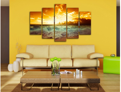 Модульная картина "Красное море"